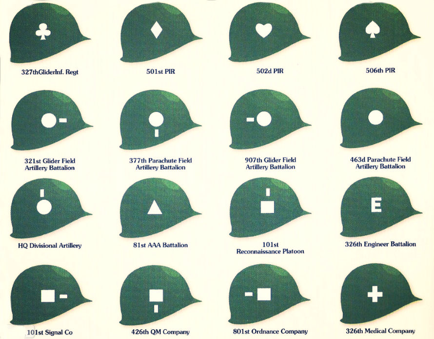 3rd Bn 327th Infantry 101st Airborne HCI Helmet Cover patch C m/e OD green/black 